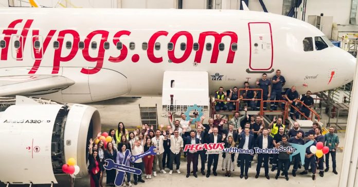 Pegasus Airlines selects Lufthansa Technik for A320 family Base Maintenance Services