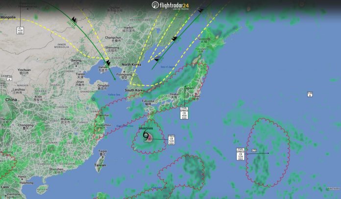 Typhoon Shanshan cancels over 2,000 flights at Japanese airports